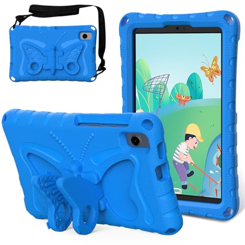 Tablet-Schutzhülle, kompatibel mit Samsung Galaxy Tab A7 Lite 21,6 cm (8,7 Zoll) Hülle 2021 (SM-T220/T225/T227), leicht, EVA, robust, stoßfest, mit Schultergurt, Ständer, Schutzhülle für Tab A7 Lite von SALLO