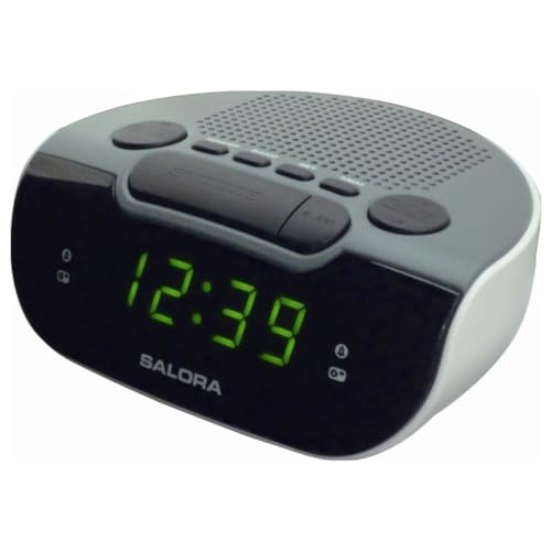 SALORA Digitaler Nachttischwecker, CR612 batteriebetriebener digitaler Nachttisch-Radiowecker, intelligenter Wecker mit Mehreren Alarmen, Schlummerfunktion | Wecker Digital für Schlafzimmer | Schwarz SALORA Digitaler Nachttischwecker, CR612 batteriebetriebener digitaler Nachttisch-Radiowecker, intelligenter Wecker mit Mehreren Alarmen, Schlummerfunktion | Wecker Digital für Schlafzimmer | Schwarz von SALORA