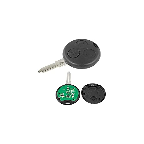 Funkfernbedienung Schlüssel Gehäuse Fernbedienung Autoschlüssel Kompatible mit Smart 450 fortwo forfour Roadster 3 Knopf 433 MHz mit Chip und Batterie für Autoschlüssel inklusive Funkfernbedienung Schlüssel Gehäuse Fernbedienung Autoschlüssel Kompatible mit Smart 450 fortwo forfour Roadster 3 Knopf 433 MHz mit Chip und Batterie für Autoschlüssel inklusive von SALPIE