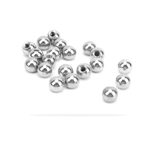 SALUTUY M4-Gewindekugel, 20-TLG. M4-Gewindekugel Edelstahl Silberweiß Hochglanzhebelknopf Eingebauter Schraubenmutter-Ersatzknopf für Magnetverbindungen des 3D-Druckers SALUTUY M4-Gewindekugel, 20-TLG. M4-Gewindekugel Edelstahl Silberweiß Hochglanzhebelknopf Eingebauter Schraubenmutter-Ersatzknopf für Magnetverbindungen des 3D-Druckers von SALUTUY