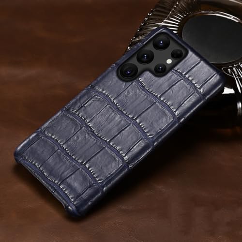 Mattierte Handyhülle aus Leder für Samsung Galaxy S 24 S24 S23 S22 Ultra S24Ultra S21 Plus Note 20 A55 A54 5G, Blau 3, Für Galaxy A55 5G, A556 (ALLE) von SAMEZA