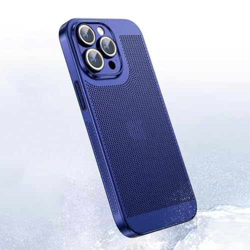 SAMEZA Beschichtung Wärmeableitung Handyhülle für iPhone 14 15 13 12 11 Pro Max 13 12 Mini X XS XR 7 8 Plus Atmungsaktive Kühlung Hard Cover, Dunkelblau, Für iPhone 15 Promax SAMEZA Beschichtung Wärmeableitung Handyhülle für iPhone 14 15 13 12 11 Pro Max 13 12 Mini X XS XR 7 8 Plus Atmungsaktive Kühlung Hard Cover, Dunkelblau, Für iPhone 15 Promax von SAMEZA