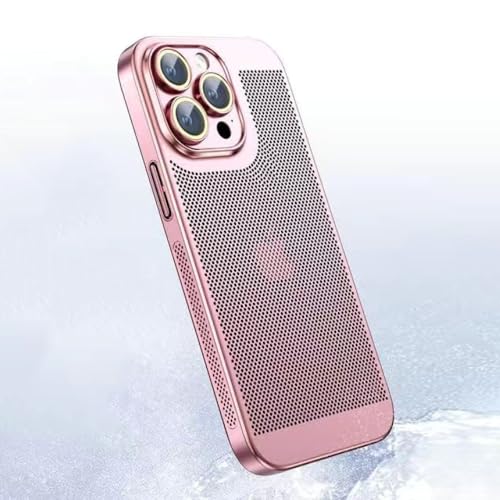 SAMEZA Beschichtung Wärmeableitung Handyhülle für iPhone 14 15 13 12 11 Pro Max 13 12 Mini X XS XR 7 8 Plus Atmungsaktive Kühlung Hard Cover, Roségold, für iPhone 14 Pro SAMEZA Beschichtung Wärmeableitung Handyhülle für iPhone 14 15 13 12 11 Pro Max 13 12 Mini X XS XR 7 8 Plus Atmungsaktive Kühlung Hard Cover, Roségold, für iPhone 14 Pro von SAMEZA