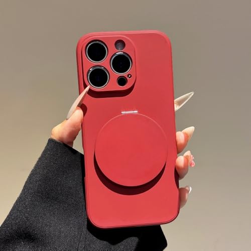 SAMEZA Flüssiger Silikonspiegel für Hülle für iPhone 16E 16 15 14 Pro Max Plus 13 12 Mini 11 Magnetische kabellose Ladeständerabdeckung, rot, für iPhone 12 ProMax SAMEZA Flüssiger Silikonspiegel für Hülle für iPhone 16E 16 15 14 Pro Max Plus 13 12 Mini 11 Magnetische kabellose Ladeständerabdeckung, rot, für iPhone 12 ProMax von SAMEZA