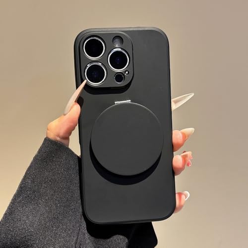 SAMEZA Flüssigsilikonspiegel für Hülle für iPhone 16E 16 15 14 Pro Max Plus 13 12 Mini 11 Magnetische kabellose Ladeständerabdeckung, Schwarz, Für iPhone 14 ProMax SAMEZA Flüssigsilikonspiegel für Hülle für iPhone 16E 16 15 14 Pro Max Plus 13 12 Mini 11 Magnetische kabellose Ladeständerabdeckung, Schwarz, Für iPhone 14 ProMax von SAMEZA