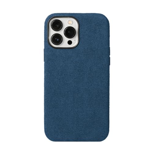 SAMEZA Hülle Weiche Wildleder-Telefonhülle aus Wildleder für iPhone 13 14 Pro Max 14Pro 13Pro 13 Mini 14 Plus Magnetische Rückseite, Blau, Für iPhone 14 Plus SAMEZA Hülle Weiche Wildleder-Telefonhülle aus Wildleder für iPhone 13 14 Pro Max 14Pro 13Pro 13 Mini 14 Plus Magnetische Rückseite, Blau, Für iPhone 14 Plus von SAMEZA