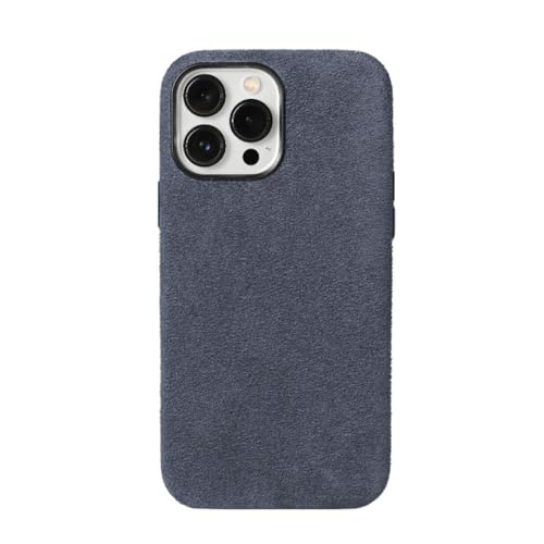 SAMEZA Hülle Weiche Wildleder-Telefonhülle aus Wildleder für iPhone 13 14 Pro Max 14Pro 13Pro 13 Mini 14 Plus Magnetische Rückseite, grau, für iPhone 13Pro Max SAMEZA Hülle Weiche Wildleder-Telefonhülle aus Wildleder für iPhone 13 14 Pro Max 14Pro 13Pro 13 Mini 14 Plus Magnetische Rückseite, grau, für iPhone 13Pro Max von SAMEZA