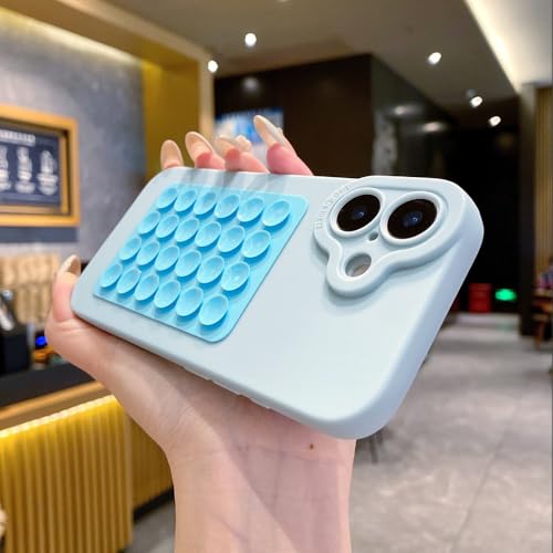 SAMEZA Kreative Saugnapf-Schutzhülle aus weichem Silikon für iPhone 16 15 14 Plus 13 12 Mini 11 Pro Max Selfie-Gadget-Halter Lustige Hülle, Blau, für iPhone 15 Plus SAMEZA Kreative Saugnapf-Schutzhülle aus weichem Silikon für iPhone 16 15 14 Plus 13 12 Mini 11 Pro Max Selfie-Gadget-Halter Lustige Hülle, Blau, für iPhone 15 Plus von SAMEZA