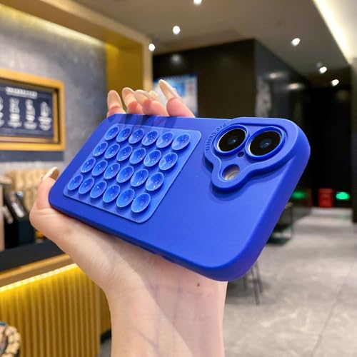 SAMEZA Kreative Saugnapf-Schutzhülle aus weichem Silikon für iPhone 16 15 14 Plus 13 12 Mini 11 Pro Max Selfie-Gadget-Halter Lustige Hülle, Marineblau, für iPhone 13 Pro Max SAMEZA Kreative Saugnapf-Schutzhülle aus weichem Silikon für iPhone 16 15 14 Plus 13 12 Mini 11 Pro Max Selfie-Gadget-Halter Lustige Hülle, Marineblau, für iPhone 13 Pro Max von SAMEZA