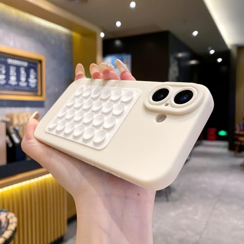 SAMEZA Kreative Saugnapf-Schutzhülle aus weichem Silikon für iPhone 16 15 14 Plus 13 12 Mini 11 Pro Max Selfie-Gadget-Halter Lustige Hülle, Weiß, für iPhone 12 Pro Max SAMEZA Kreative Saugnapf-Schutzhülle aus weichem Silikon für iPhone 16 15 14 Plus 13 12 Mini 11 Pro Max Selfie-Gadget-Halter Lustige Hülle, Weiß, für iPhone 12 Pro Max von SAMEZA