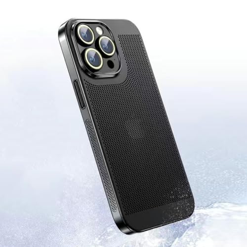 SAMEZA Kühlende Handyhülle für iPhone 15 14 13 12 11 Pro Max 13mini 12mini 15Plus XS XR X Wärmeableitung galvanisierte Abdeckung, schwarz, für iPhone 11 SAMEZA Kühlende Handyhülle für iPhone 15 14 13 12 11 Pro Max 13mini 12mini 15Plus XS XR X Wärmeableitung galvanisierte Abdeckung, schwarz, für iPhone 11 von SAMEZA