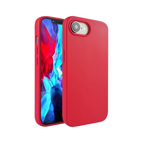 SAMEZA Modische weiche Silikonhülle für iPhone 16E 16 15 14 13 12 Mini 11 Pro Max Plus, umweltfreundliche, stoßfeste, Matte Hülle, rot, für iPhone 12 Pro SAMEZA Modische weiche Silikonhülle für iPhone 16E 16 15 14 13 12 Mini 11 Pro Max Plus, umweltfreundliche, stoßfeste, Matte Hülle, rot, für iPhone 12 Pro von SAMEZA