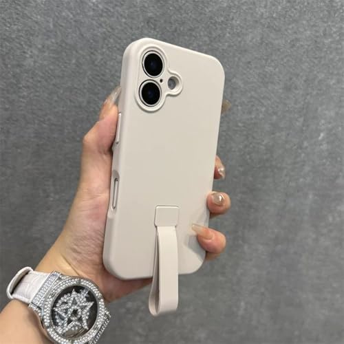 SAMEZA Original Flüssigsilikon-Handgelenkschlaufe, stoßfeste Handyhülle für iPhone 16 15 14 Plus 13 12 Pro Max, Handschutz, Matte Hülle, Beige, für iPhone 15Pro Max SAMEZA Original Flüssigsilikon-Handgelenkschlaufe, stoßfeste Handyhülle für iPhone 16 15 14 Plus 13 12 Pro Max, Handschutz, Matte Hülle, Beige, für iPhone 15Pro Max von SAMEZA