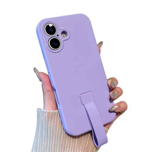 SAMEZA Original Flüssigsilikon-Handgelenkschlaufe, stoßfeste Handyhülle für iPhone 16 15 14 Plus 13 12 Pro Max, Handschutz, Matte Hülle, Lila, für iPhone 16Pro Max SAMEZA Original Flüssigsilikon-Handgelenkschlaufe, stoßfeste Handyhülle für iPhone 16 15 14 Plus 13 12 Pro Max, Handschutz, Matte Hülle, Lila, für iPhone 16Pro Max von SAMEZA