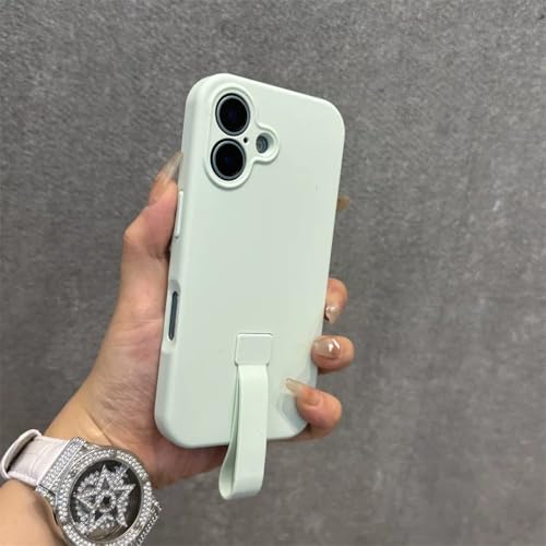 SAMEZA Original Flüssigsilikon-Handgelenkschlaufe, stoßfeste Handyhülle für iPhone 16 15 14 Plus 13 12 Pro Max, Handschutz, Matte Hülle, Minzgrün, für iPhone 15Pro Max SAMEZA Original Flüssigsilikon-Handgelenkschlaufe, stoßfeste Handyhülle für iPhone 16 15 14 Plus 13 12 Pro Max, Handschutz, Matte Hülle, Minzgrün, für iPhone 15Pro Max von SAMEZA