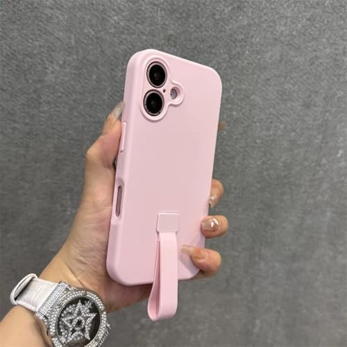SAMEZA Original Flüssigsilikon-Handgelenkschlaufe, stoßfeste Handyhülle für iPhone 16 15 14 Plus 13 12 Pro Max, Handschutz, Matte Hülle, Pink, für iPhone 14 Plus SAMEZA Original Flüssigsilikon-Handgelenkschlaufe, stoßfeste Handyhülle für iPhone 16 15 14 Plus 13 12 Pro Max, Handschutz, Matte Hülle, Pink, für iPhone 14 Plus von SAMEZA