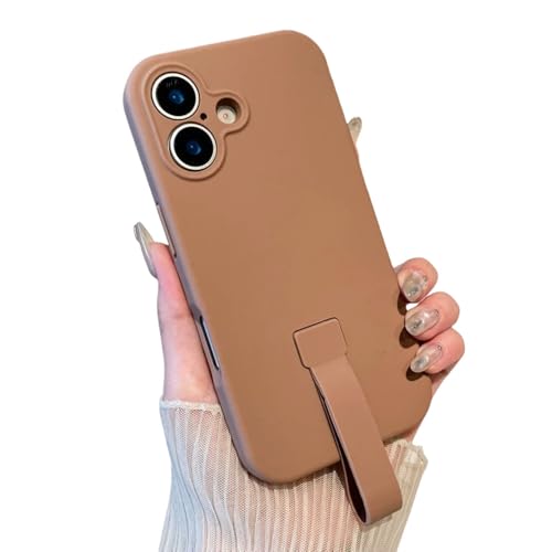 SAMEZA Original Flüssigsilikon-Handgelenkschlaufe, stoßfeste Handyhülle für iPhone 16 15 14 Plus 13 12 Pro Max, Handschutz, Matte Hülle, Wüstengold, für iPhone 14Pro Max SAMEZA Original Flüssigsilikon-Handgelenkschlaufe, stoßfeste Handyhülle für iPhone 16 15 14 Plus 13 12 Pro Max, Handschutz, Matte Hülle, Wüstengold, für iPhone 14Pro Max von SAMEZA