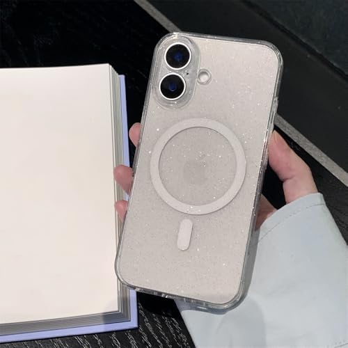 SAMEZA Original für magnetische Hülle für iPhone 16 15 14 13 Pro Max Plus 16Promax Glänzender Glitzer-Stoßfänger, kabelloses Ladegerät, weiche Abdeckung, transparent, für iPhone 14 SAMEZA Original für magnetische Hülle für iPhone 16 15 14 13 Pro Max Plus 16Promax Glänzender Glitzer-Stoßfänger, kabelloses Ladegerät, weiche Abdeckung, transparent, für iPhone 14 von SAMEZA