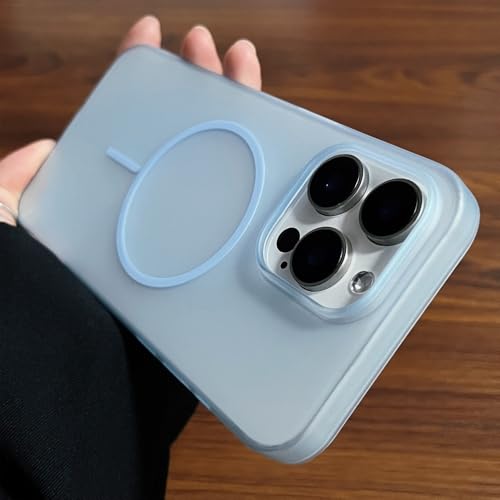 SAMEZA PC-Matt für magnetische Handyhülle für iPhone 16 15 14 13 12 Pro Max, kabelloses Laden, ultradünne, Harte, schlanke Hülle, Blau, für iPhone 12Pro Max SAMEZA PC-Matt für magnetische Handyhülle für iPhone 16 15 14 13 12 Pro Max, kabelloses Laden, ultradünne, Harte, schlanke Hülle, Blau, für iPhone 12Pro Max von SAMEZA