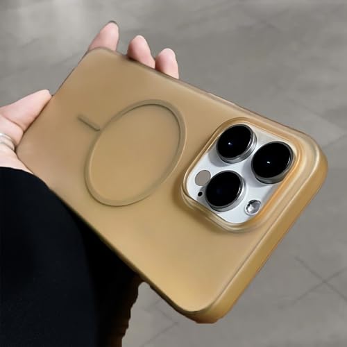 SAMEZA PC-Matt für magnetische Handyhülle für iPhone 16 15 14 13 12 Pro Max, kabelloses Laden, ultradünne, Harte, schlanke Hülle, Wüstengold, für iPhone 12Pro Max SAMEZA PC-Matt für magnetische Handyhülle für iPhone 16 15 14 13 12 Pro Max, kabelloses Laden, ultradünne, Harte, schlanke Hülle, Wüstengold, für iPhone 12Pro Max von SAMEZA