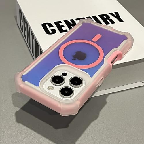 SAMEZA Robuste, reflektierende Hart-PC-Hülle für iPhone 16 15 14 13 Pro Max Plus Magnetische kabellose Ladeschutzhülle, PK, für iPhone 14 Pro Max SAMEZA Robuste, reflektierende Hart-PC-Hülle für iPhone 16 15 14 13 Pro Max Plus Magnetische kabellose Ladeschutzhülle, PK, für iPhone 14 Pro Max von SAMEZA