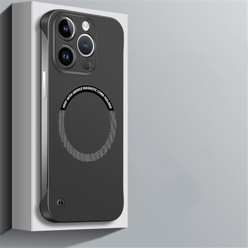 SAMEZA Schlanke, rahmenlose, magnetische Hülle für kabelloses Laden für iPhone 15 14 13 12 11 Pro Max XR X XS 7 8 Plus SE, Kunststoffabdeckung, Schwarz, Für iPhone 13 SAMEZA Schlanke, rahmenlose, magnetische Hülle für kabelloses Laden für iPhone 15 14 13 12 11 Pro Max XR X XS 7 8 Plus SE, Kunststoffabdeckung, Schwarz, Für iPhone 13 von SAMEZA