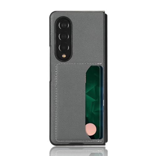SAMEZA Schlanke Lederhülle mit Kartenhalter für Samsung Galaxy Z Fold 5 4 5G Fold3 Fold5 Fold4 Fold 3 2 Fold2 Handyhülle, Dunkelgrau, für Samsung Z Fold 3 SAMEZA Schlanke Lederhülle mit Kartenhalter für Samsung Galaxy Z Fold 5 4 5G Fold3 Fold5 Fold4 Fold 3 2 Fold2 Handyhülle, Dunkelgrau, für Samsung Z Fold 3 von SAMEZA