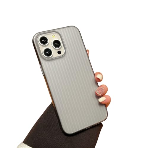 SAMEZA Streifen Metallic-Lack Matt Hülle für iPhone 15 14 13 Pro Max Plus Stoßfester Kameraschutz Schlanke Kunststoff-Panzerabdeckung, Klargrau, Für iPhone 14Plus SAMEZA Streifen Metallic-Lack Matt Hülle für iPhone 15 14 13 Pro Max Plus Stoßfester Kameraschutz Schlanke Kunststoff-Panzerabdeckung, Klargrau, Für iPhone 14Plus von SAMEZA