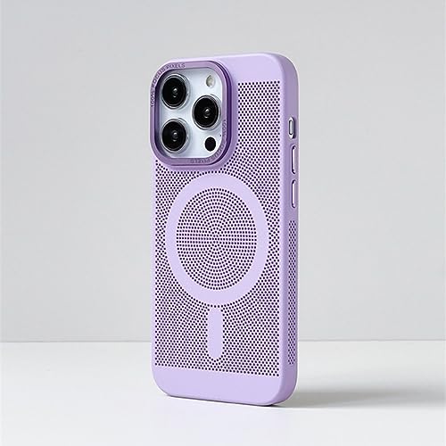 SAMEZA Wärmeableitung, Kühlung, magnetische Handyhülle für iPhone 15, 14 Pro, 11, 13, 12 Pro Max, Gitter, atmungsaktiv, stoßfest, schlank, Harte PC-Abdeckung, T2, für iPhone 13 SAMEZA Wärmeableitung, Kühlung, magnetische Handyhülle für iPhone 15, 14 Pro, 11, 13, 12 Pro Max, Gitter, atmungsaktiv, stoßfest, schlank, Harte PC-Abdeckung, T2, für iPhone 13 von SAMEZA