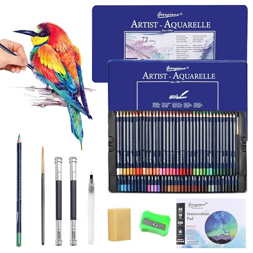 SAMISO Aquarellstifte Set,professionelles Zeichenstifte Set,für Mischen,Schichten & Aquarellmalerei,Zeichen Set,Erwachsene und Kinder Professionell für Künstler,Inklusive Pinsel und Anspitzer SAMISO Aquarellstifte Set,professionelles Zeichenstifte Set,für Mischen,Schichten & Aquarellmalerei,Zeichen Set,Erwachsene und Kinder Professionell für Künstler,Inklusive Pinsel und Anspitzer von SAMISO