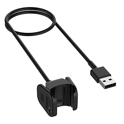 SAMPOW Kompatibel mit Fitbit Charge 4 USB-Ladekabel, Ersatz-USB-Ladekabel Ladekabel Dock Kompatibel mit Fitbit Charge 4 / Charge 3 / Charge 3 SE/Charge 2 von SAMPOW