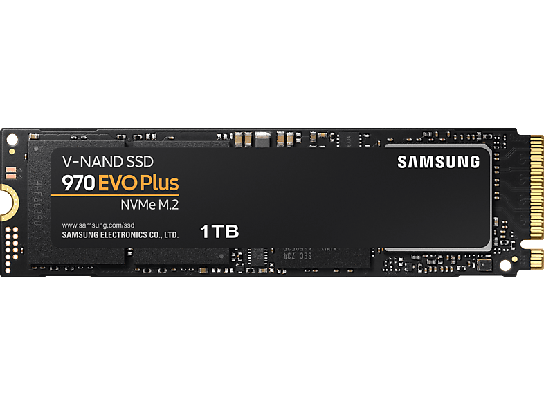 SAMSUNG 970 EVO Plus Festplatte Retail, 1 TB SSD M.2 via NVMe, intern von SAMSUNG