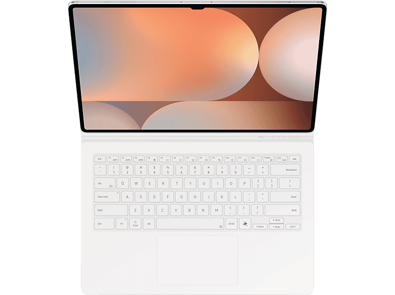 SAMSUNG Book Cover Keyboard, Keyboard cover, Samsung, Galaxy Tab S10 Ultra, S9 White von SAMSUNG