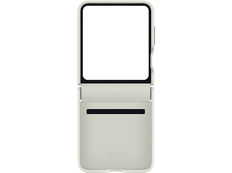 SAMSUNG EF-VF731 Kunstleder Flap Case, Backcover, Samsung, Galaxy Z Flip5, Cream von SAMSUNG