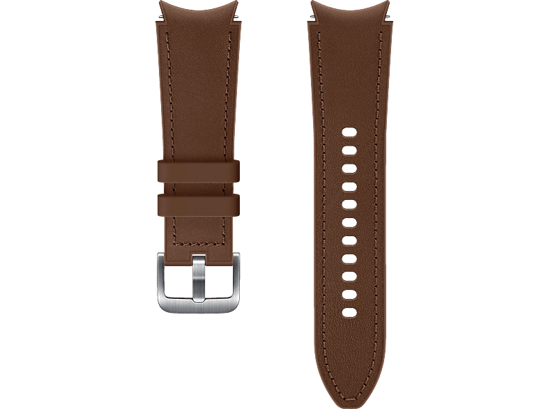 SAMSUNG ET-SHR88SAEGEU Hybrid Leather Band (20 mm, S/M), Ersatzarmband, Samsung, Camel von SAMSUNG