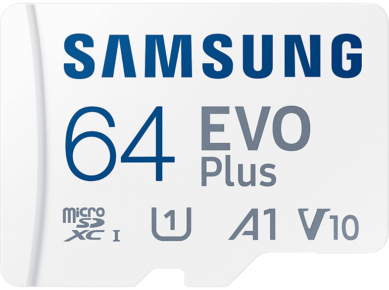SAMSUNG EVO Plus (2024), Micro-SD Speicherkarte, 64 GB, 130 MB/s von SAMSUNG