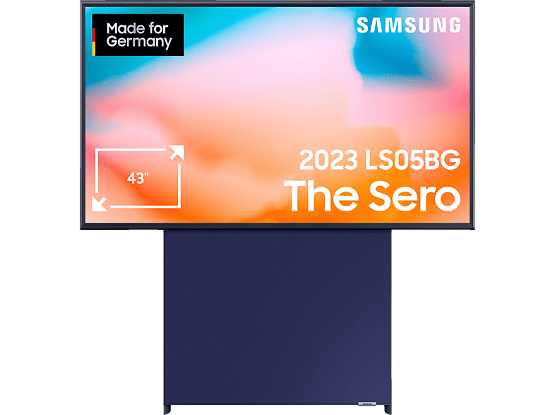 SAMSUNG GQ43LS05BGU The Sero QLED TV (Flat, 43 Zoll / 108 cm, UHD 4K, SMART TV, Tizen) von SAMSUNG