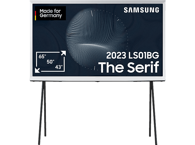 SAMSUNG GQ50LS01BGU The Serif QLED TV (Flat, 50 Zoll / 125 cm, UHD 4K, SMART TV, Tizen) von SAMSUNG