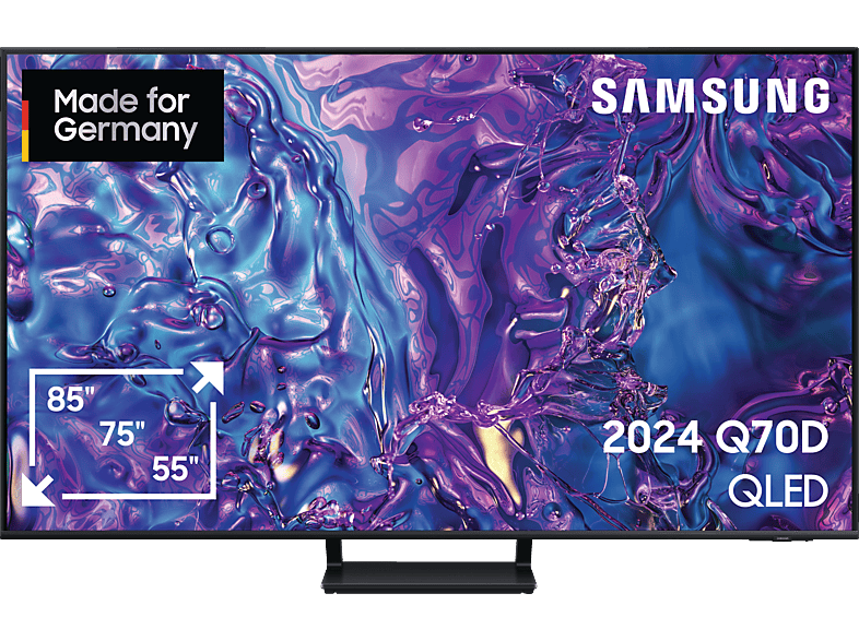 SAMSUNG GQ55Q70D QLED TV (Flat, 55 Zoll / 138 cm, UHD 4K, SMART TV, Tizen) von SAMSUNG