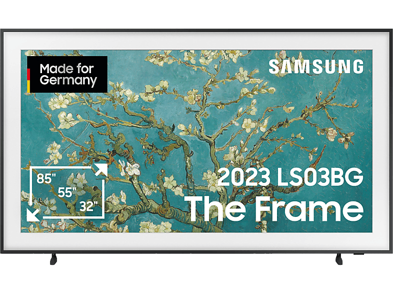 SAMSUNG GQ65LS03BGU The Frame QLED TV (Flat, 65 Zoll / 163 cm, UHD 4K, SMART TV, Tizen) von SAMSUNG