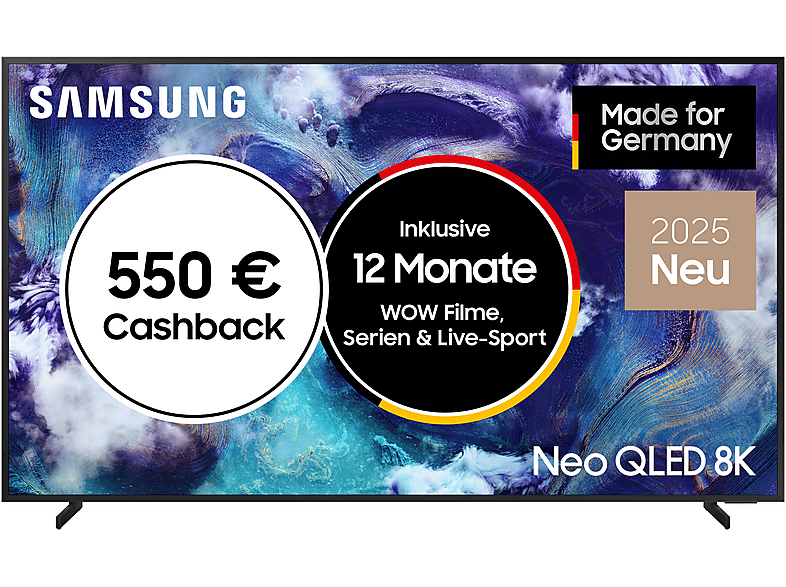 SAMSUNG GQ75QN900F Mini LED / Neo QLED 8K TV (75 Zoll 189 cm, 8K, SMART TV, Tizen™ Smart TV) von SAMSUNG