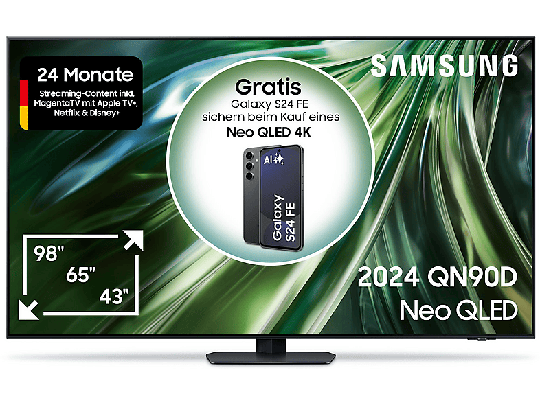 SAMSUNG GQ75QN90D NEO QLED TV (Flat, 75 Zoll / 189 cm, UHD 4K, SMART TV, Tizen) von SAMSUNG