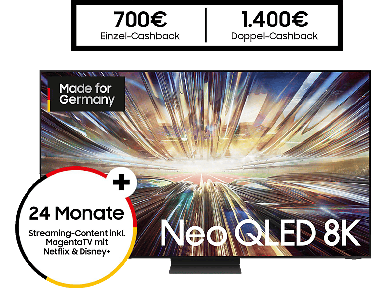 SAMSUNG GQ85QN800D NEO QLED AI TV (Flat, 85 Zoll / 214 cm, UHD 8K, SMART TV, Tizen) von SAMSUNG