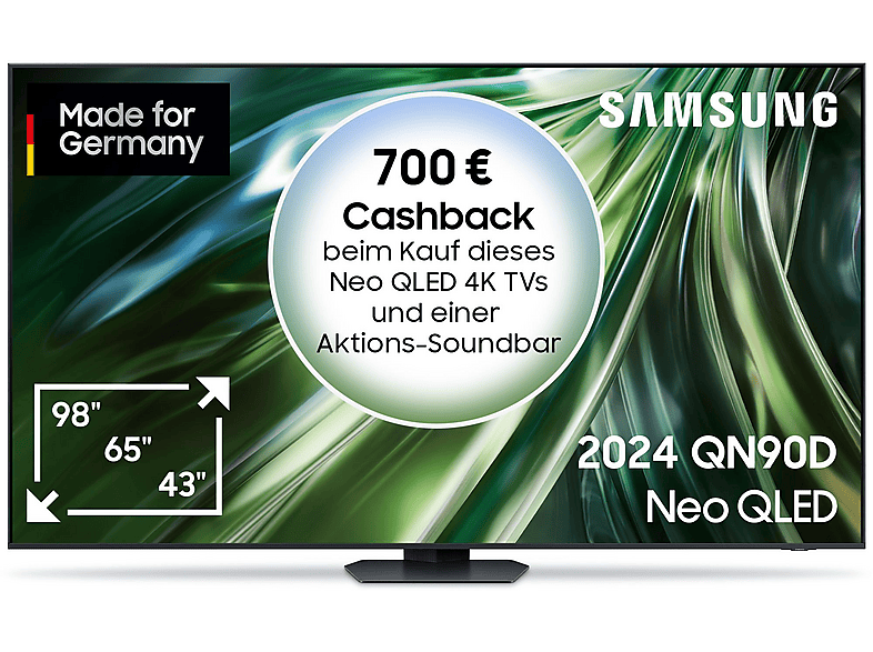 SAMSUNG GQ85QN90D Mini LED / Neo QLED TV (Flat, 85 Zoll 214 cm, UHD 4K, SMART TV, Tizen) von SAMSUNG