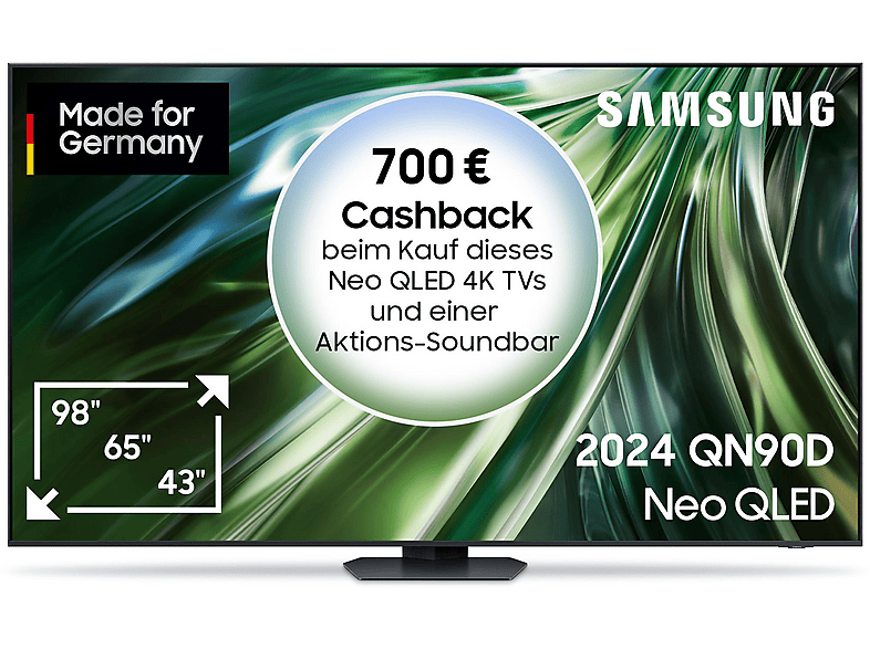 SAMSUNG GQ85QN90D NEO QLED TV (Flat, 85 Zoll / 214 cm, UHD 4K, SMART TV, Tizen) von SAMSUNG