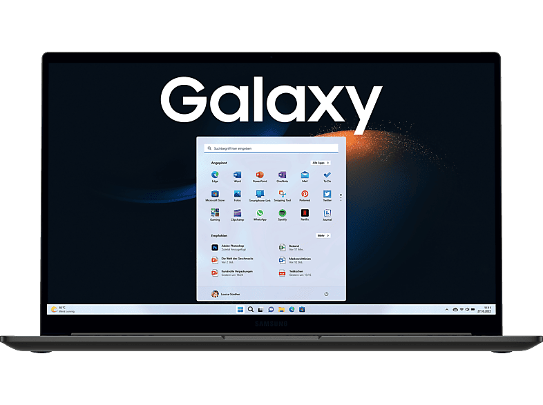 SAMSUNG Galaxy Book3, Notebook, mit 15,6 Zoll Display, Intel® Core™ i5,i5-1335U Prozessor, 8 GB RAM, 256 SSD, Iris® Xe, Graphite, Windows 11 Home (64 Bit) von SAMSUNG