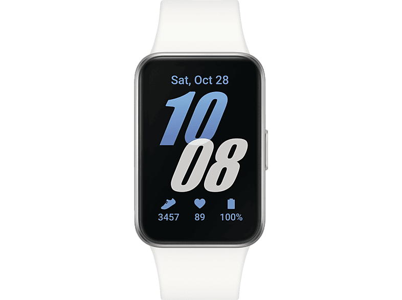 SAMSUNG Galaxy Fit3 Fitness Tracker Aluminium Fluorelastomer-Kautschuk, 130-185 mm, Silver von SAMSUNG