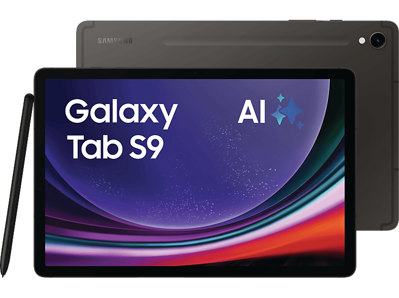 SAMSUNG Galaxy Tab S9, Tablet, 128 GB, 11 Zoll, Graphite von SAMSUNG