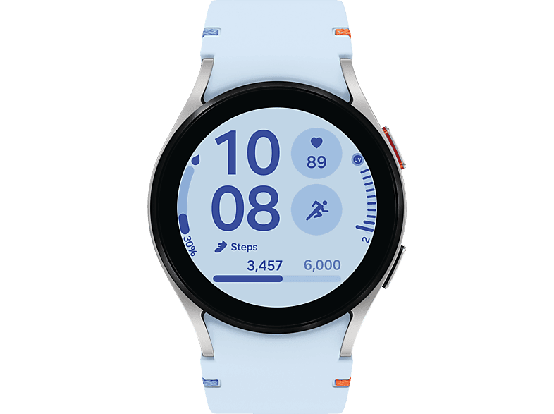 SAMSUNG Galaxy Watch FE 40 mm Smartwatch Armor Aluminum Fluorkautschuk, mm, Silver SAMSUNG Galaxy Watch FE 40 mm Smartwatch Armor Aluminum Fluorkautschuk, mm, Silver von SAMSUNG
