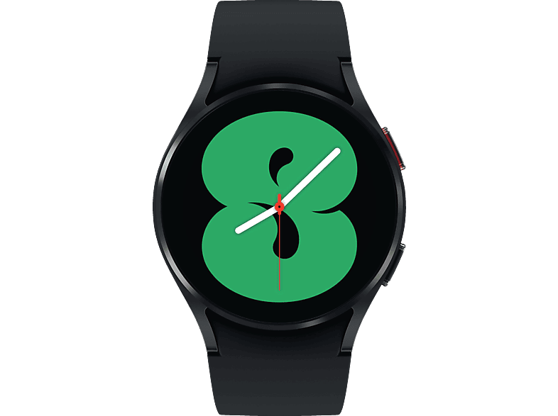SAMSUNG Galaxy Watch4, BT, 40 mm Smartwatch Aluminium Fluorkautschuk, S/M (130 - 190 mm), Black von SAMSUNG